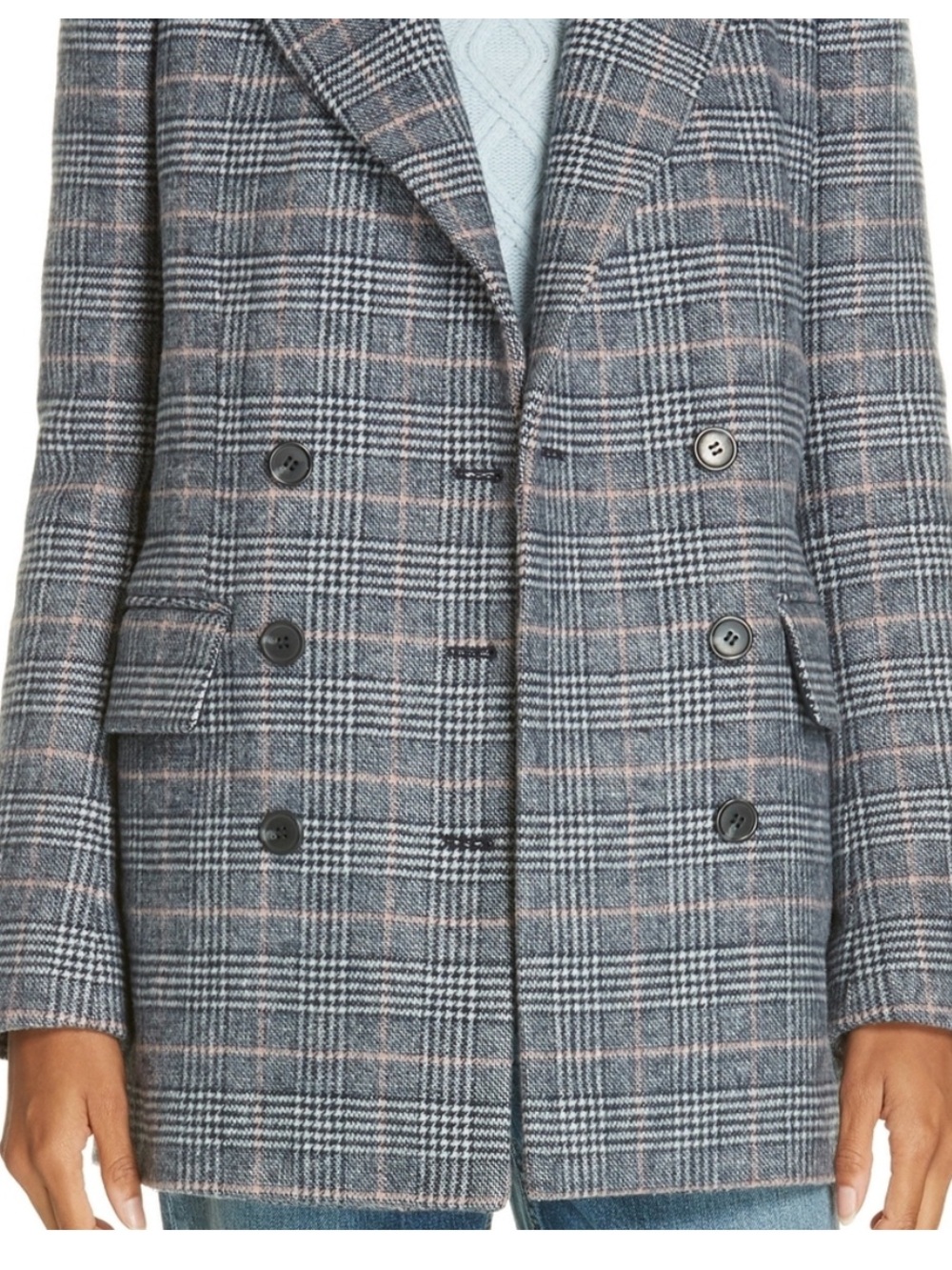 Rebecca Taylor La Vie Double Breasted Wool Coat